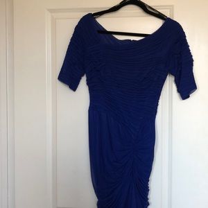 Blue Tadashi Evening Gown